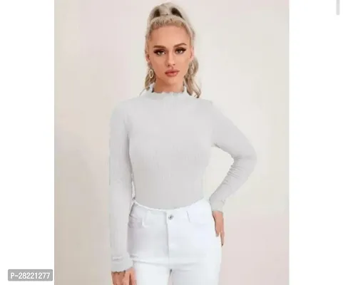 Elegant Lycra Solid Top For Women