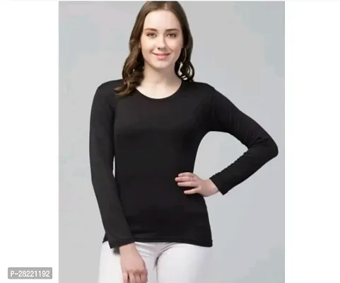 Elegant Lycra Solid Top For Women-thumb0