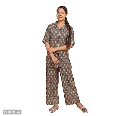Straight Ladies Cotton Printed Night Suits at Rs 450/piece in Jaipur | ID:  14401684162