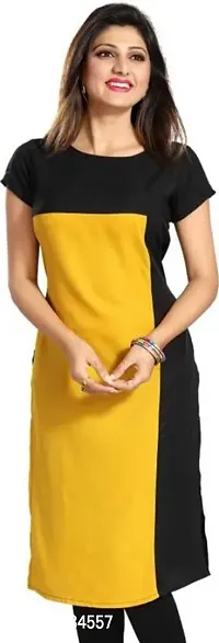 Womens Fancy Crepe Kurtis-thumb0