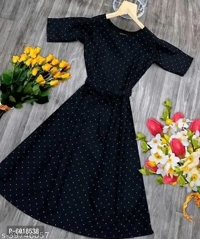 Women Floral Printed Fit and Flared Dress-thumb0