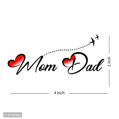 Komstec Mom Dad And Heart Tattoo Temporary Tattoo Stickers For Male And Female Fake Tattoo Waterproof Tattoo body Artq-thumb3