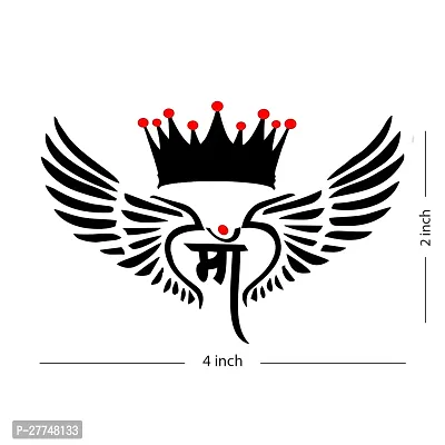 Komstec Maa With Wings Tattoo Temporary Tattoo Stickers For Male And Female Fake Tattoo Waterproof Tattoo body Art-thumb2