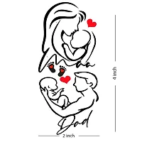 Komstec Mom And Dad Love Baby Tattoo Temporary Tattoo Stickers For Male And Female Fake Tattoo Waterproof Tattoo body Art-thumb1