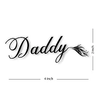 Komstec Daddy Tattoo Temporary Tattoo Stickers For Male And Female Fake Tattoo Waterproof Tattoo body Art-thumb1