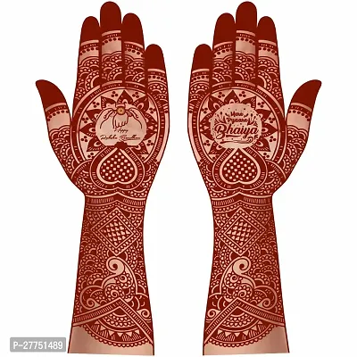 Komstec Temporary Mehndi Mandala Double Both Side Tattoo Waterproof For Women Sticker Temporary Body Tattoo-thumb0