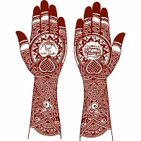 Komstec Temporary Mehndi Mandala Double Both Side Tattoo Waterproof For Women Sticker Temporary Body Tattoo-thumb3