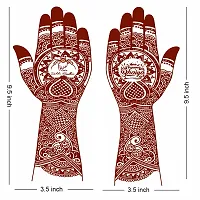 Komstec Temporary Mehndi Mandala Double Both Side Tattoo Waterproof For Women Sticker Temporary Body Tattoo-thumb1