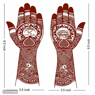 Komstec Temporary Mehndi Mandala Double Both Side Tattoo Waterproof For Women Sticker Temporary Body Tattoo-thumb2