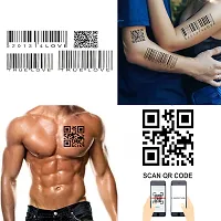 Komstec Barcode Heart And Heart Beat Love Tattoo Sticker For Girl And Female Tattoo-thumb3