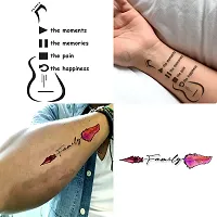 Komstec Wings Love Heart Arrow Temporary Como Tattoo Sticker For Male And Female Tattoo-thumb2