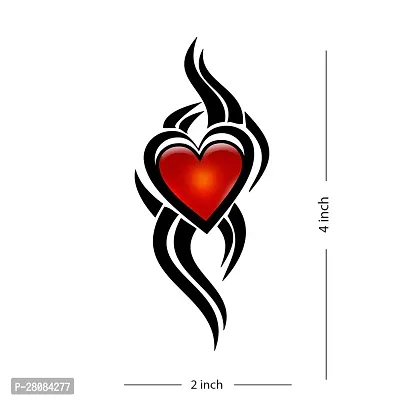 Komstec Love Tribal Wings Heart Como Tattoo Sticker For Male And Female Tattoo-thumb2