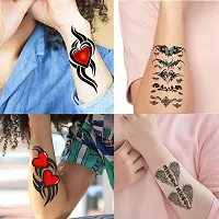 Komstec Love Tribal Wings Heart Como Tattoo Sticker For Male And Female Tattoo-thumb4