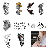 Komstec Eagle Birds Temporary Como Tattoo Sticker For Male And Female Tattoo-thumb2