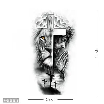 Komstec Jesus Christ Temporary Como Tattoo Sticker For Male And Female Tattoo-thumb3