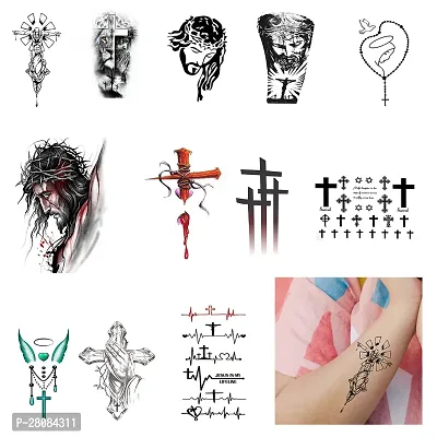 Komstec Jesus Christ Temporary Como Tattoo Sticker For Male And Female Tattoo-thumb4