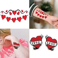 Komstec Love And Heart Temporary Como Tattoo Sticker For Male And Female Tattoo-thumb3