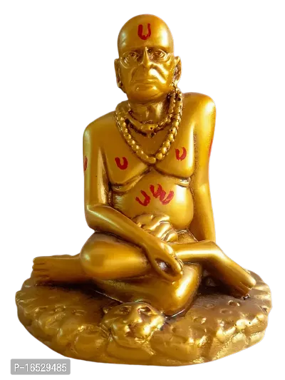 Swami Samarth Idol Statue Gold Color