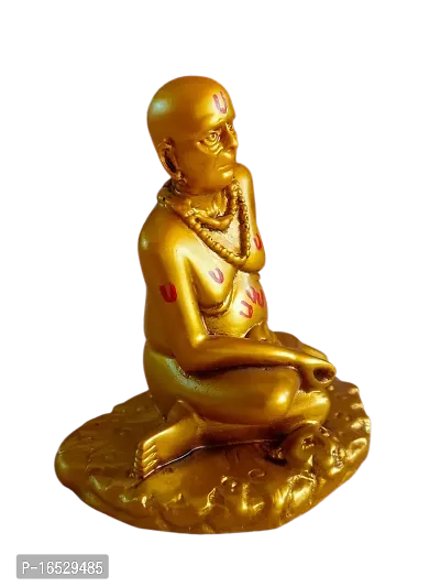 Swami Samarth Idol Statue Gold Color-thumb4