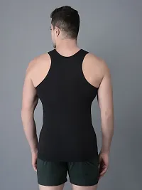 Stylish Cotton Solid Vests For Men- Pack Of 3-thumb1