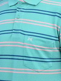 Reliable Multicoloured Cotton Striped Polos For Men-thumb4