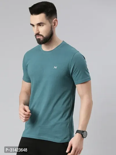 Reliable Multicoloured Cotton Solid Round Neck Tshirt For Men Pack Of 2-thumb4