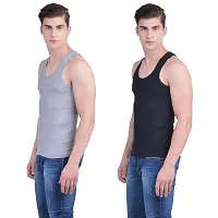 Pack of 2 Dollar Bigboss Men's Derby Cotton Vest-thumb2