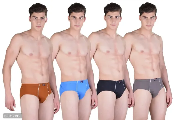 Pack of 4  Dollar Bigboss Men's  Multicoloured  Midas Under Elastic Brief-thumb3