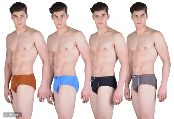 Pack of 4  Dollar Bigboss Men's  Multicoloured  Midas Under Elastic Brief-thumb4