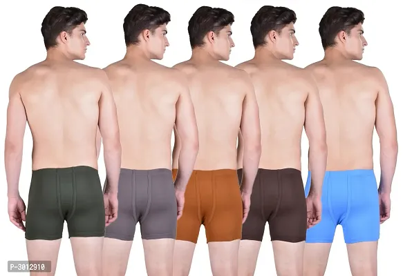 Pack of 5 Dollar Bigboss Men's  Multicoloured  Boxer Trunk-thumb4