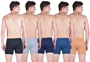 Pack of 5 Dollar Bigboss Men's  Multicoloured  Boxer Trunk-thumb2