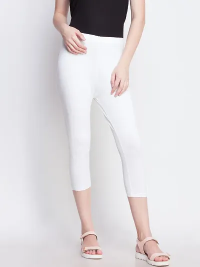 Reliable Solid Capris For Women