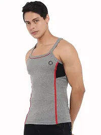 Dollar Bigboss  Men Assorted Pack of 3 BB11 Solid Gym Vest-thumb2