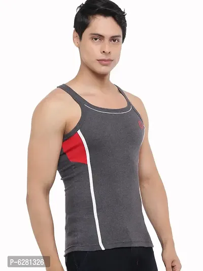 Dollar Bigboss  Men Assorted Pack of 5 BB11 Solid Gym Vest-thumb3