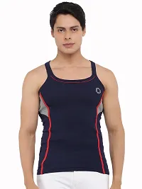 Dollar Bigboss  Men Assorted Pack of 3 BB11 Solid Gym Vest-thumb1