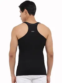 Dollar Bigboss  Men Assorted Pack of 3 BB11 Solid Gym Vest-thumb3