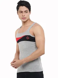 Dollar Bigboss  Men Assorted Pack of 3 BB12 Solid Gym Vest-thumb2