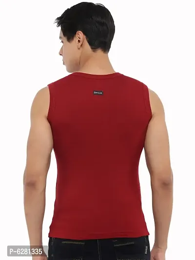 Multicoloured Cotton Gym Vest For Men-thumb4