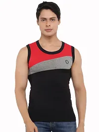 Dollar Bigboss  Men Assorted Pack of 2 BB13 Solid Gym Vest-thumb1