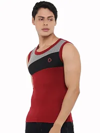 Dollar Bigboss  Men Assorted Pack of 5 BB13 Solid Gym Vest-thumb2