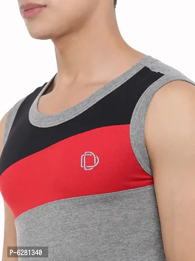 Dollar Bigboss  Men Assorted Pack of 5 BB13 Solid Gym Vest-thumb5