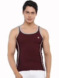 Dollar Bigboss  Men Assorted Pack of 2 BB14 Solid Gym Vest-thumb1