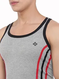 Dollar Bigboss  Men Assorted Pack of 3 BB14 Solid Gym Vest-thumb4