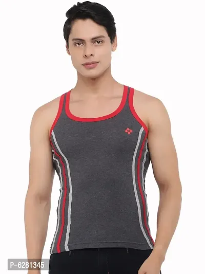 Dollar Bigboss  Men Assorted Pack of 3 BB14 Solid Gym Vest-thumb2