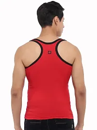 Dollar Bigboss  Men Assorted Pack of 3 BB14 Solid Gym Vest-thumb3