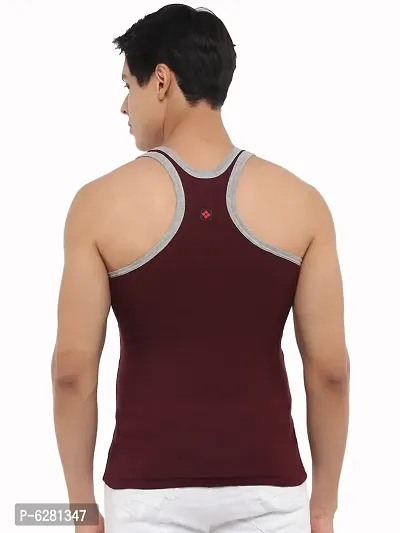 Dollar Bigboss  Men Assorted Pack of 5 BB14 Solid Gym Vest-thumb4