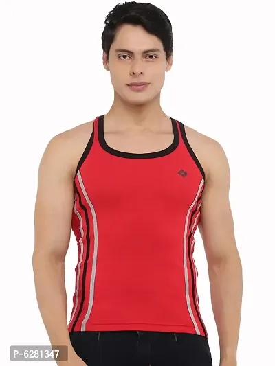 Dollar Bigboss  Men Assorted Pack of 5 BB14 Solid Gym Vest-thumb2