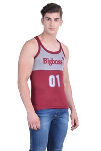 Dollar Bigboss  Men Assorted Pack of 3 BB17 Solid Gym Vest-thumb2