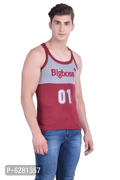 Dollar Bigboss  Men Assorted Pack of 3 BB17 Solid Gym Vest-thumb3