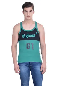 Dollar Bigboss  Men Assorted Pack of 3 BB17 Solid Gym Vest-thumb1